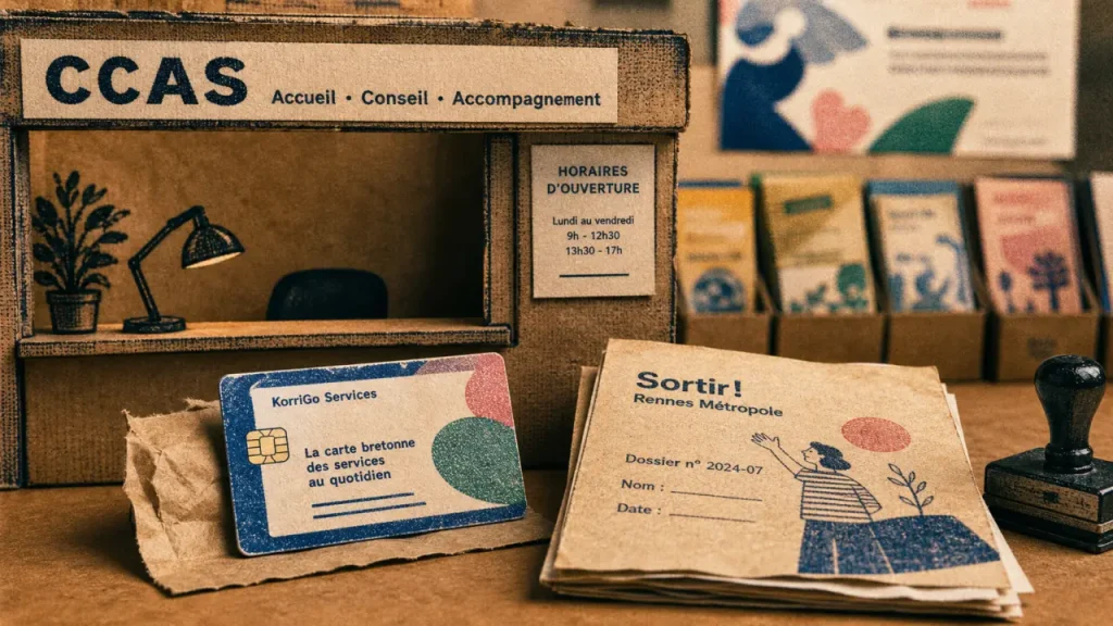 Carte KorriGo CCAS pour le dispositif sortir rennes, valable 1 an