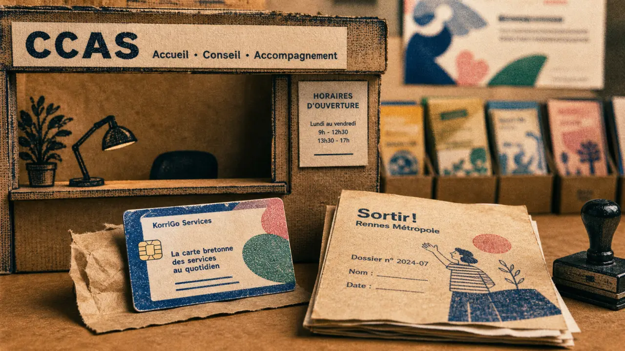 Carte KorriGo CCAS pour le dispositif sortir rennes, valable 1 an