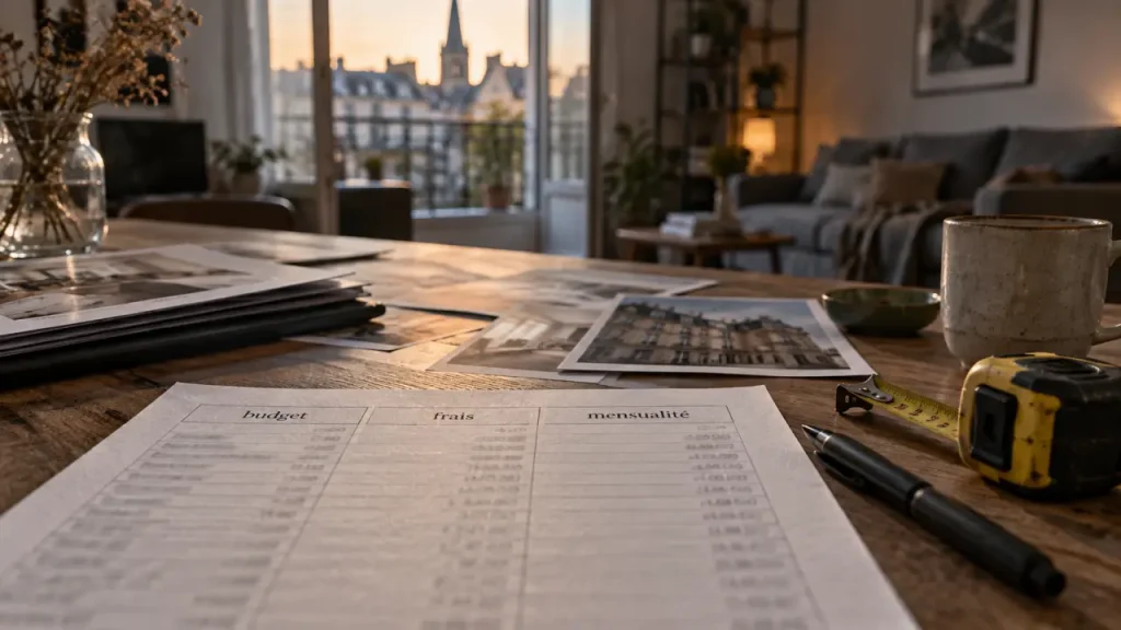 Achat immobilier Rennes : tableau budget, frais et mensualité avant coup de cœur
