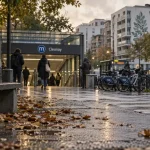 Cleunay à Rennes : bouche de métro et vie locale près du passage piéton