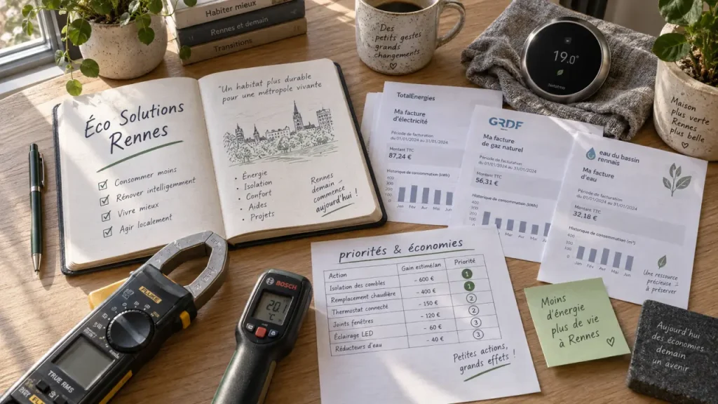 Eco solutions Rennes : mesurer et réduire les consommations chauffage et énergie