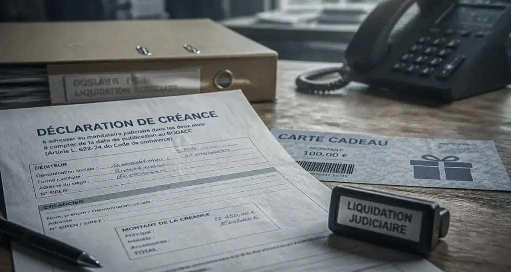 La boutique de lilie rennes : liquidation judiciaire, déclaration de créance, avoirs