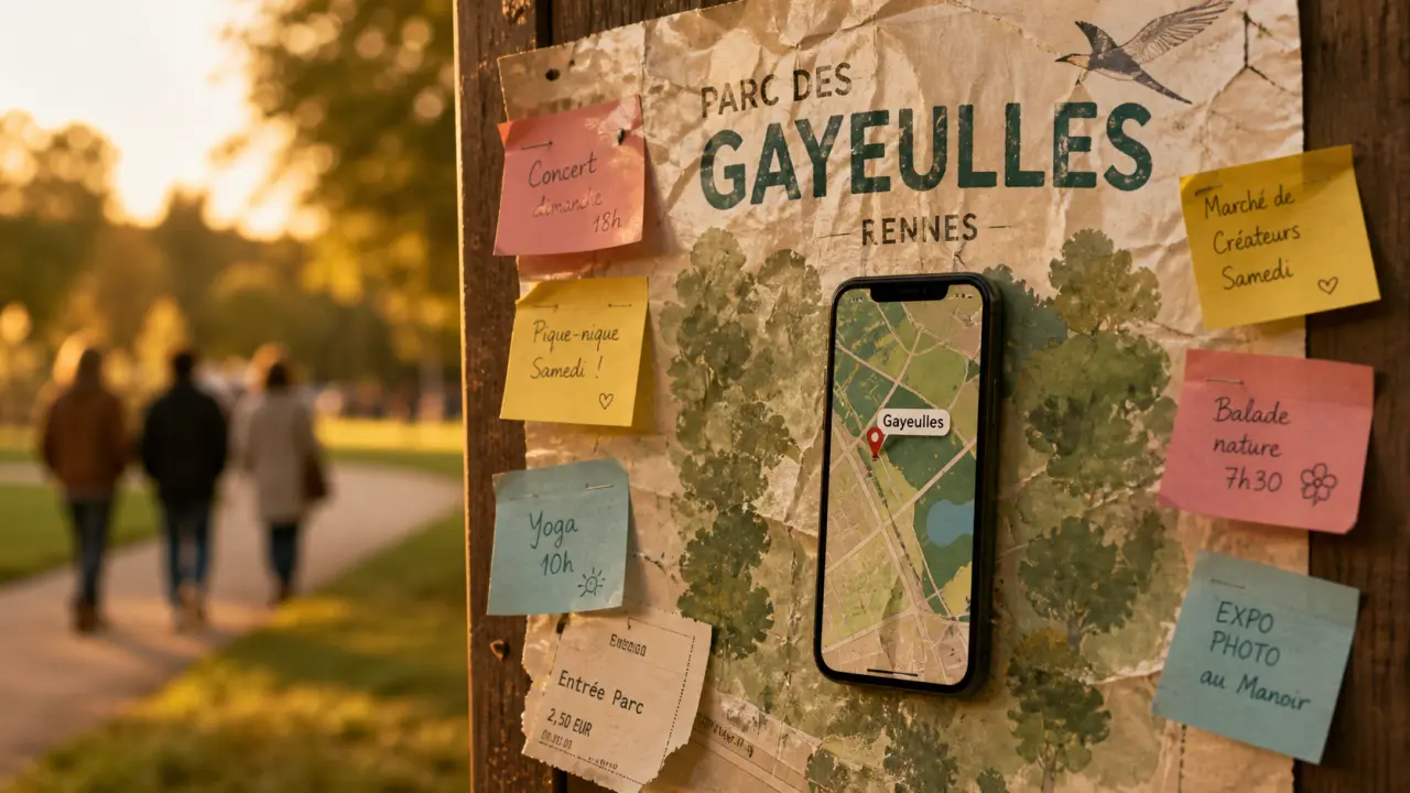 Les gayeulles rennes événement : entrée du parc des Gayeulles à Rennes