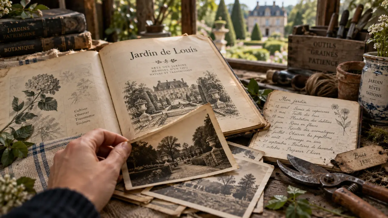 À Acigné, Aloïs Robinard publie un livre sur le jardin de Louis de Funès