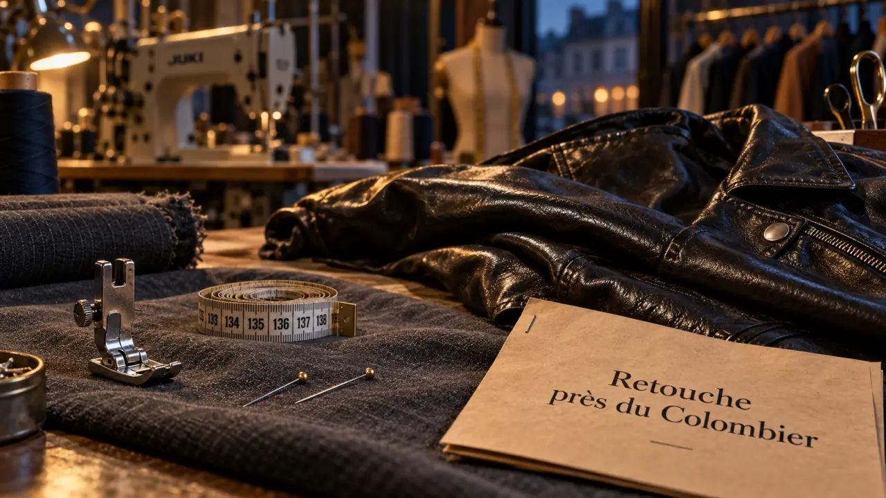 Couturière Rennes Colombier pour retouches cuir et sur-mesure, atelier à Rennes Colombier